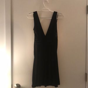 Express Halter mini dress in black